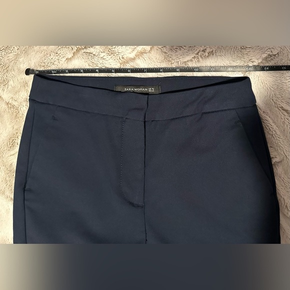 Zara Navy Blue Trousers - Picture 2 of 13